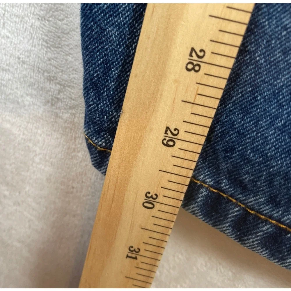 Levis 505 Regular Fit Straight Leg Blue Denim Jeans Mens 42x30‎ Medium Wash